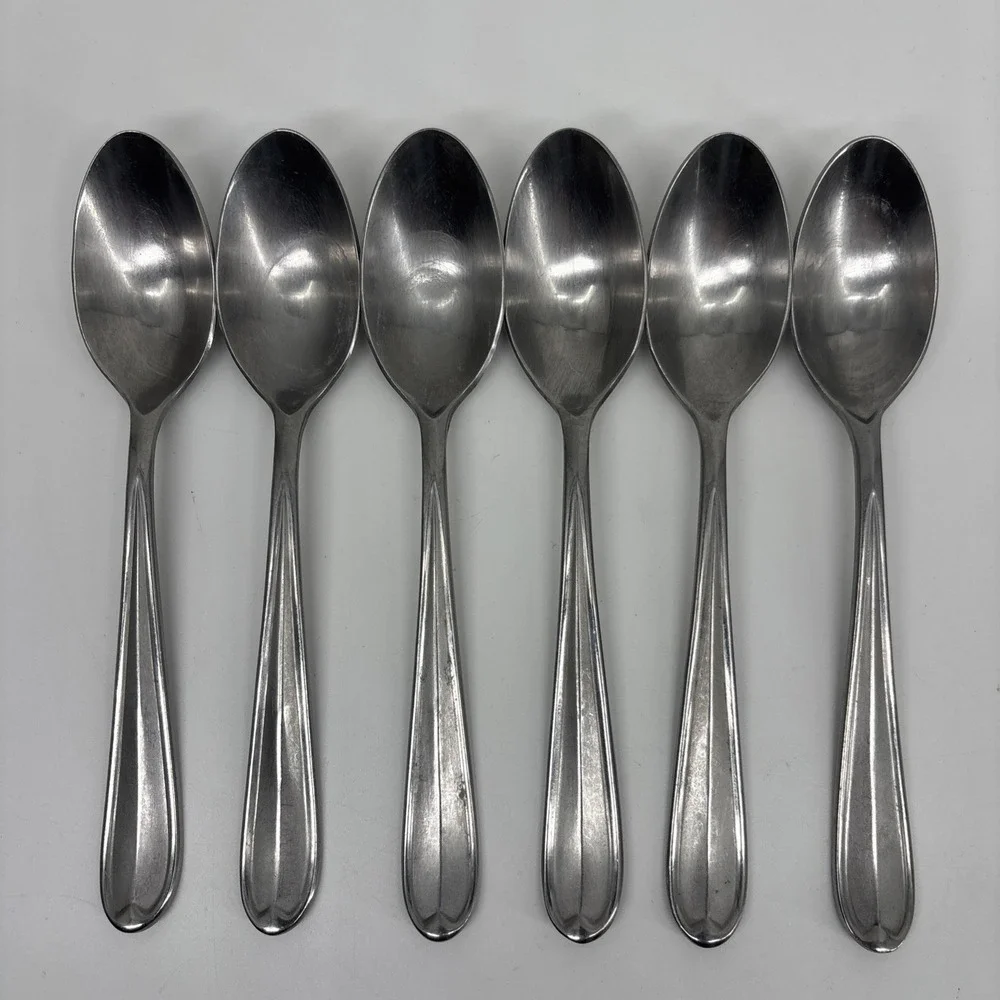 Oneida 18/0 Stainless DYLAN Spoons Place Oval Soup Set Of 6